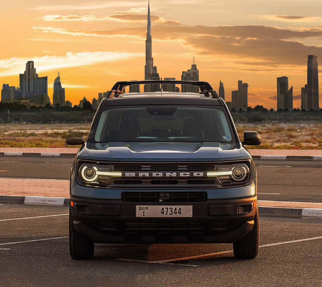 Rent Ford Bronco  Silver 2022 in Dubai , UAE 