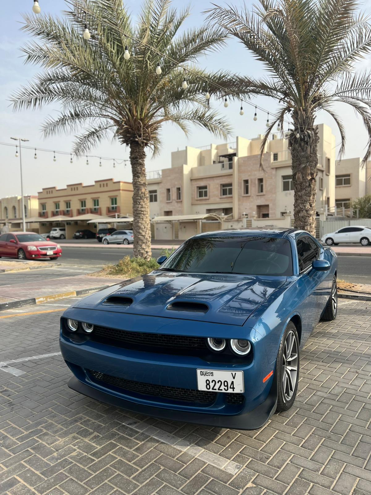 Rent Dodge Challenger BLUE 2023 in Dubai , UAE 