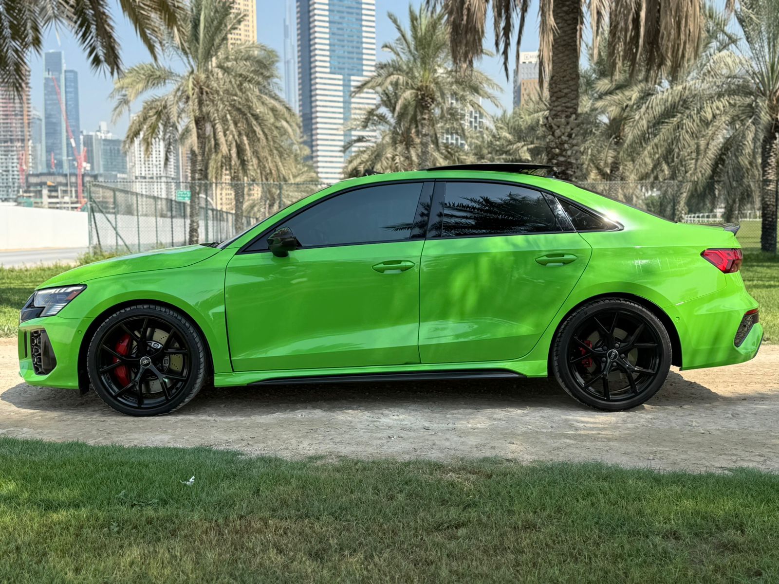 Rent Audi Rs3 GREEN 2024 in Dubai , UAE 