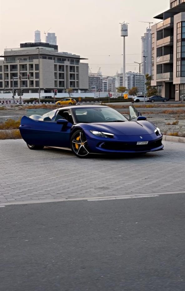 Rent Ferrari Gtb BLUE 2024 in Dubai , UAE 