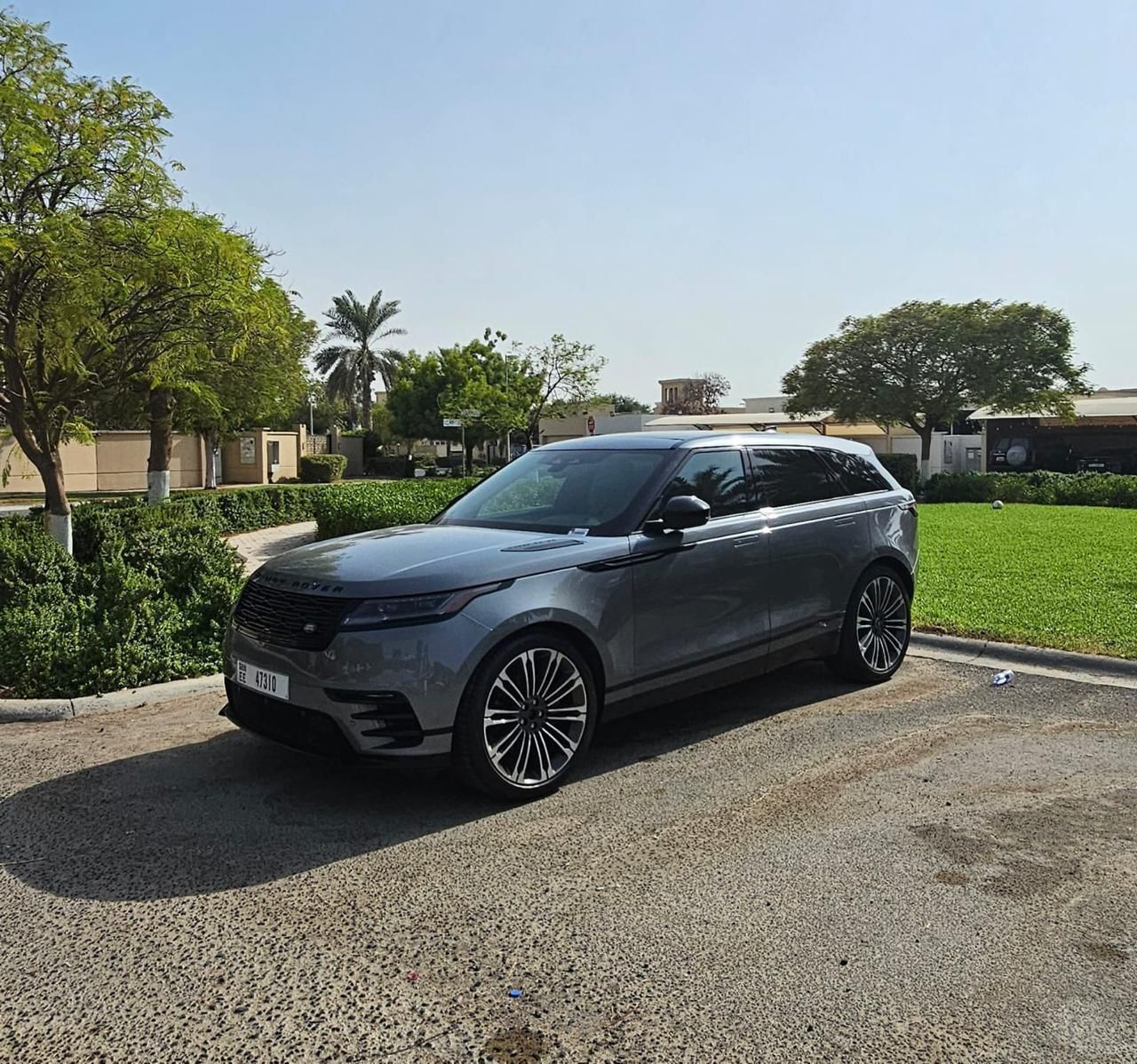 Rent Range-Rover Velar GREY 2024 in Dubai , UAE 