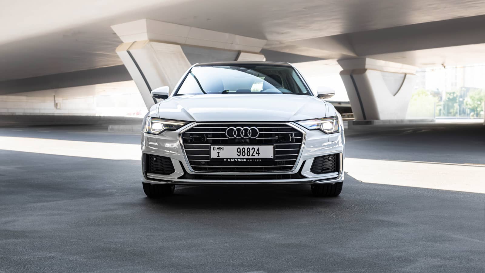 Rent Audi A6 WHITE 2024 in Dubai , UAE 