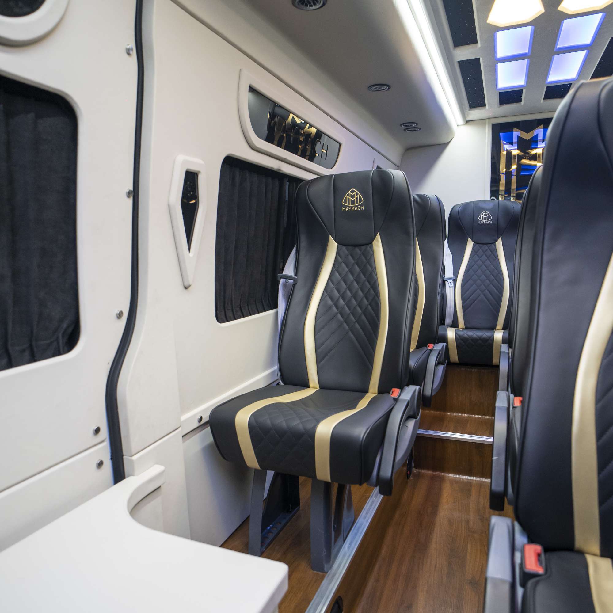 Rent Maybach Sprinter 14 Seater WHITE 2025 with chauffeur in Dubai , UAE 