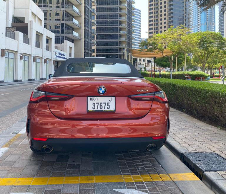 Rent Bmw Series 3 RED 2023 in Dubai , UAE 