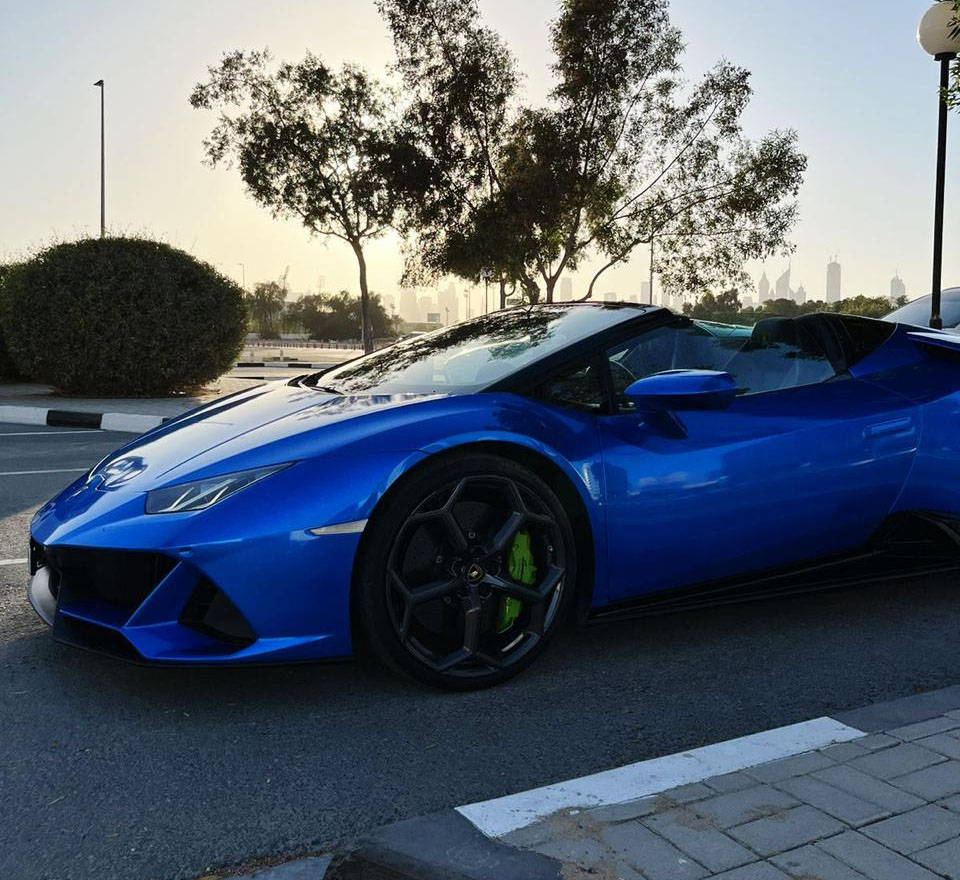 Rent Lamborghini Huracan BLUE 2023 in Dubai , UAE 
