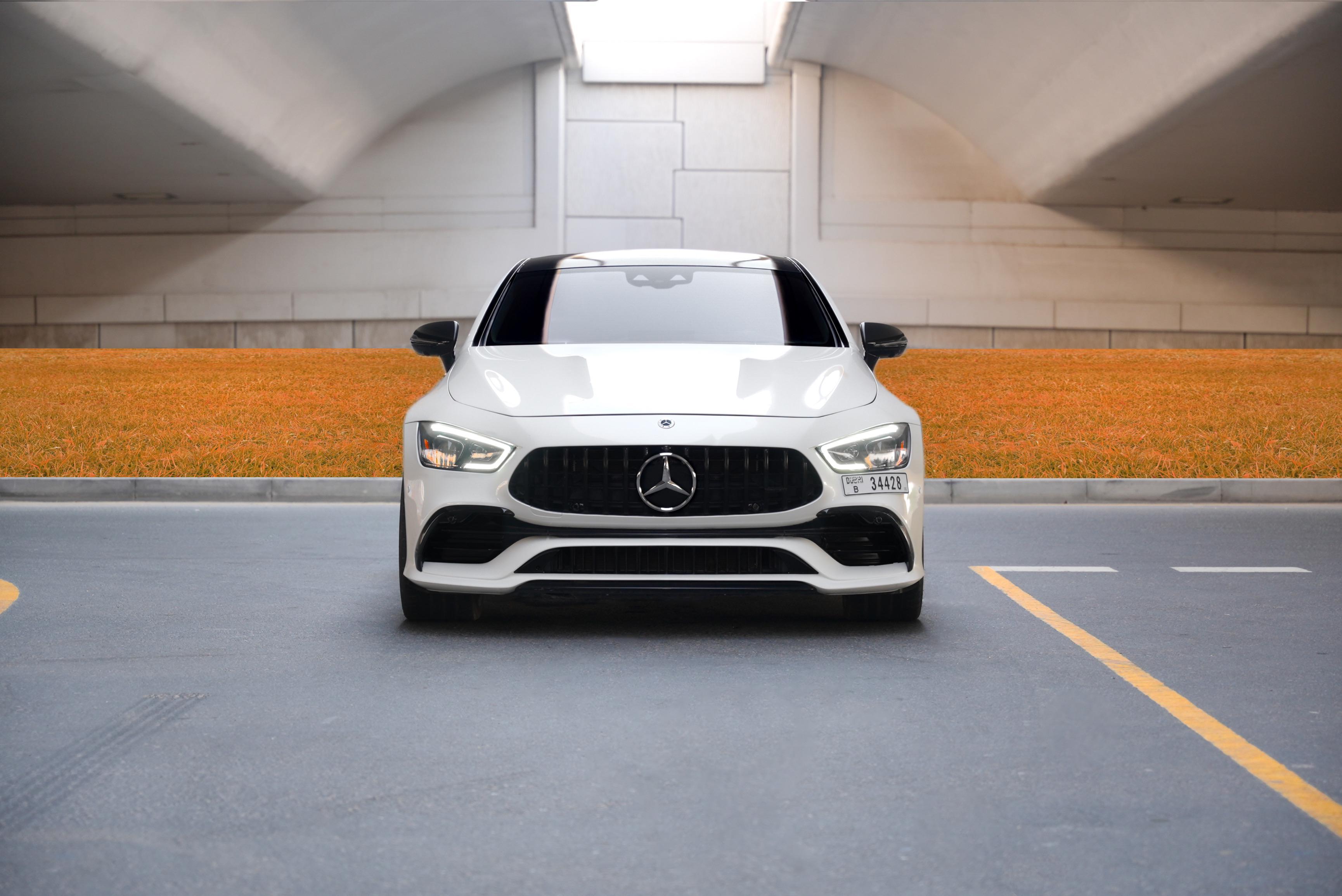 Rent Mercedes-Benz Gt WHITE 2023 in Dubai , UAE 