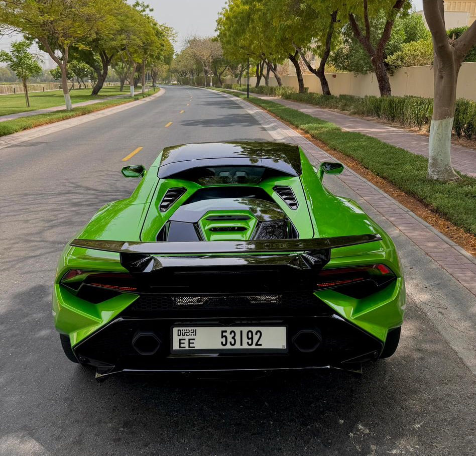 Rent Lamborghini Evo GREEN 2024 in Dubai , UAE 