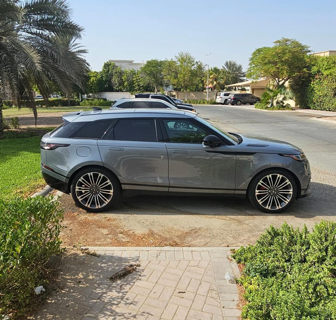 Rent Range-Rover Velar GREY 2024 in Dubai , UAE 