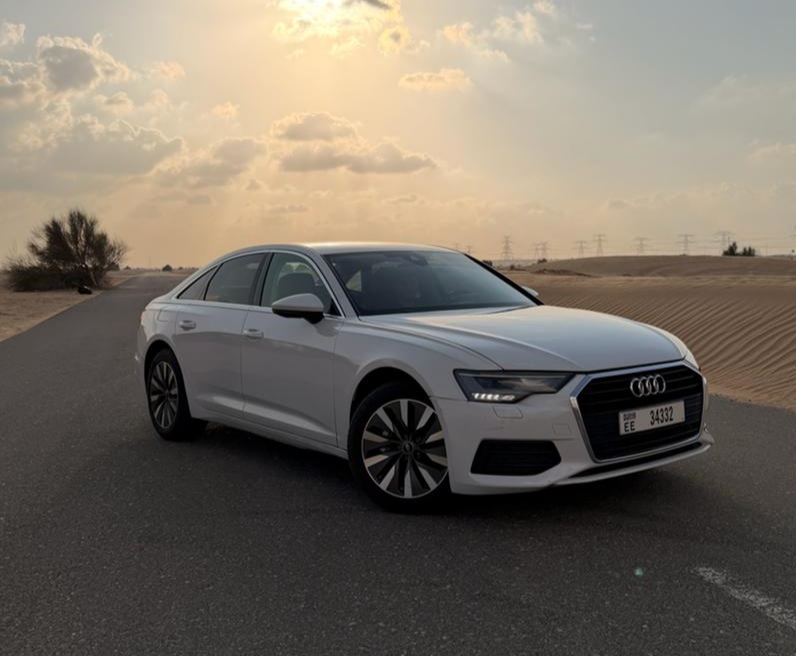 Rent Audi A6 WHITE 2023 in Dubai , UAE 
