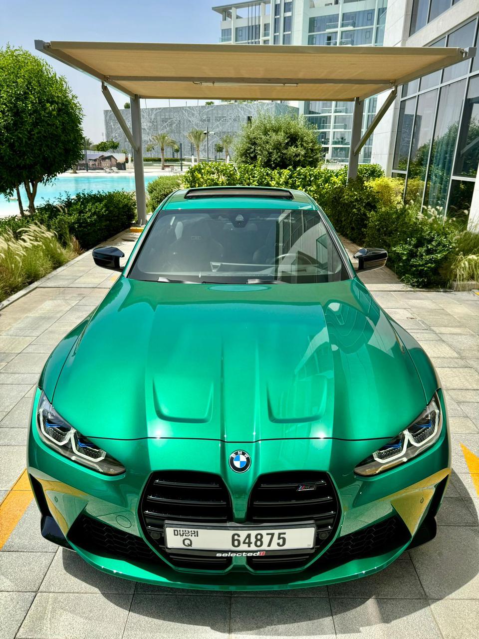 Rent Bmw Series 3 GREEN 2024 in Dubai , UAE 