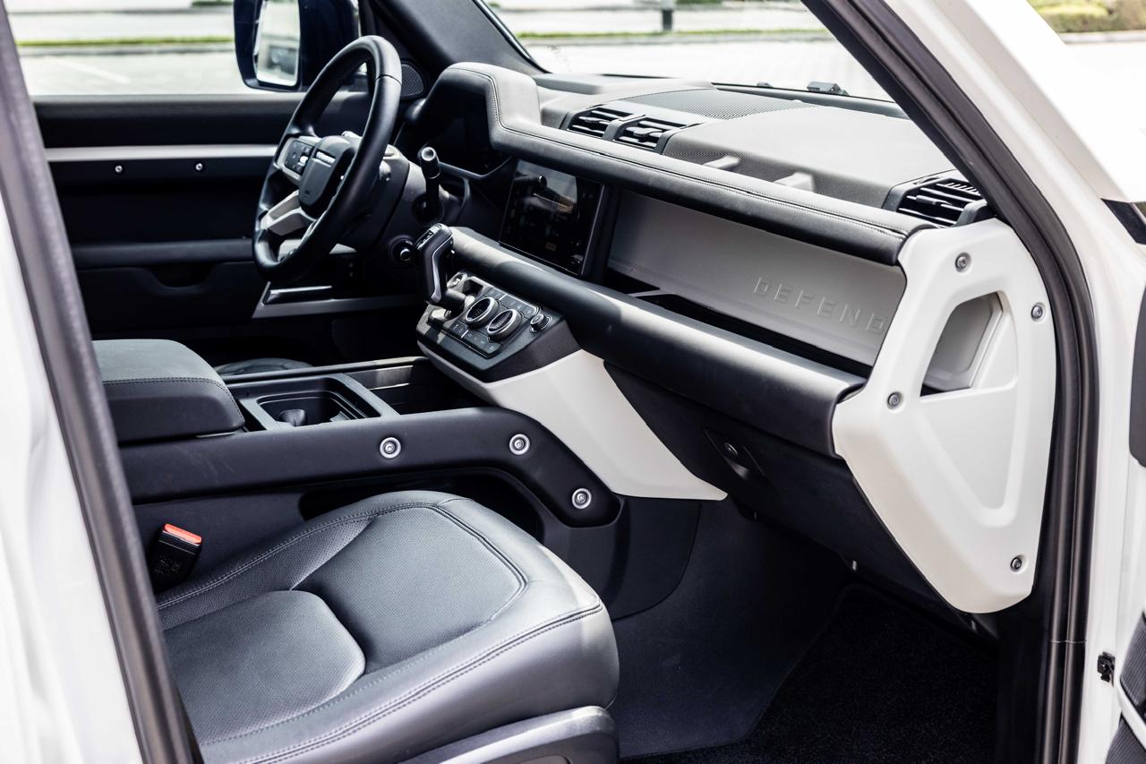 Rent Land Rover Defender WHITE 2023 in Dubai , UAE 