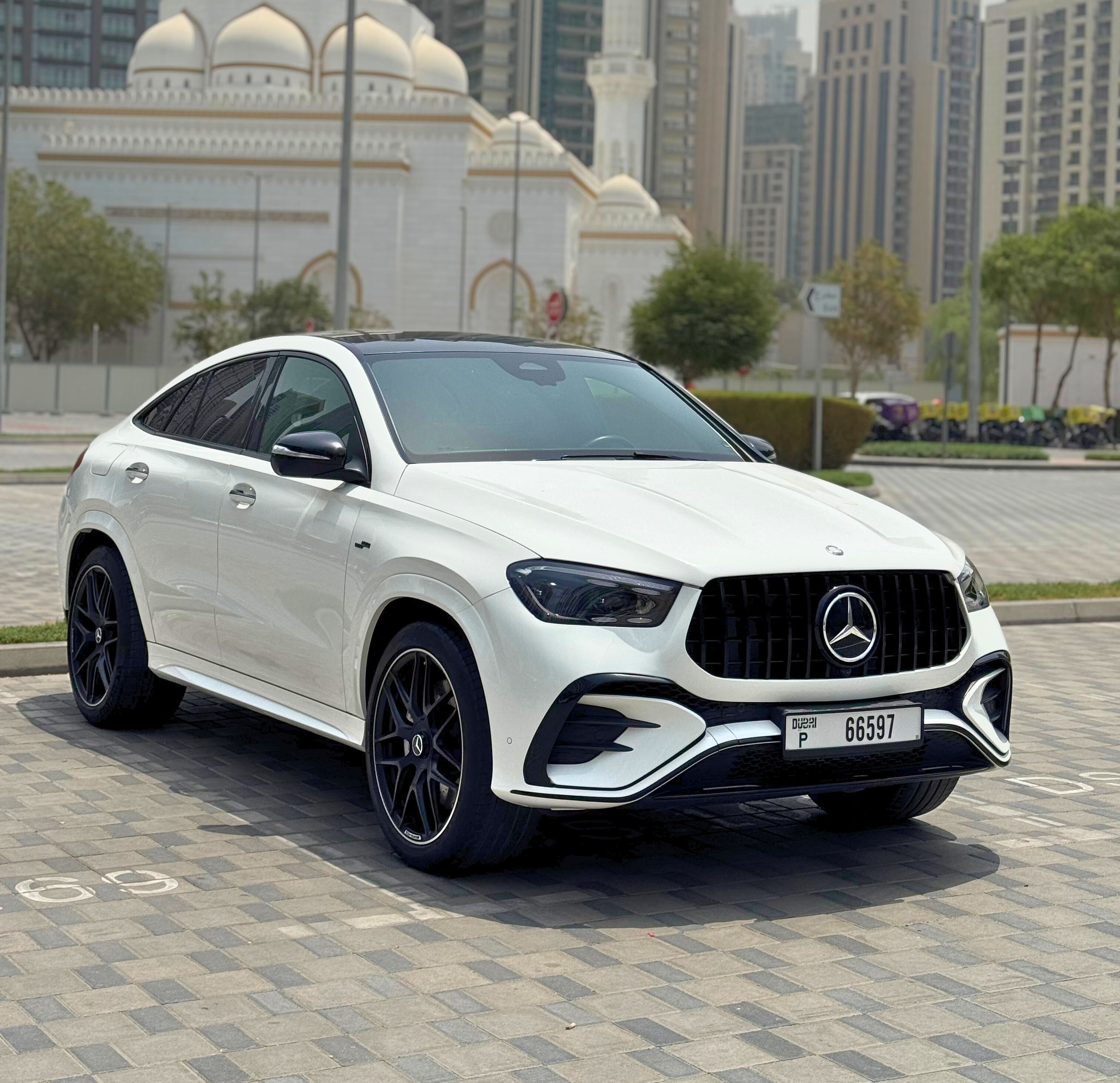Rent Mercedes-Benz Gle WHITE 2024 in Dubai , UAE 