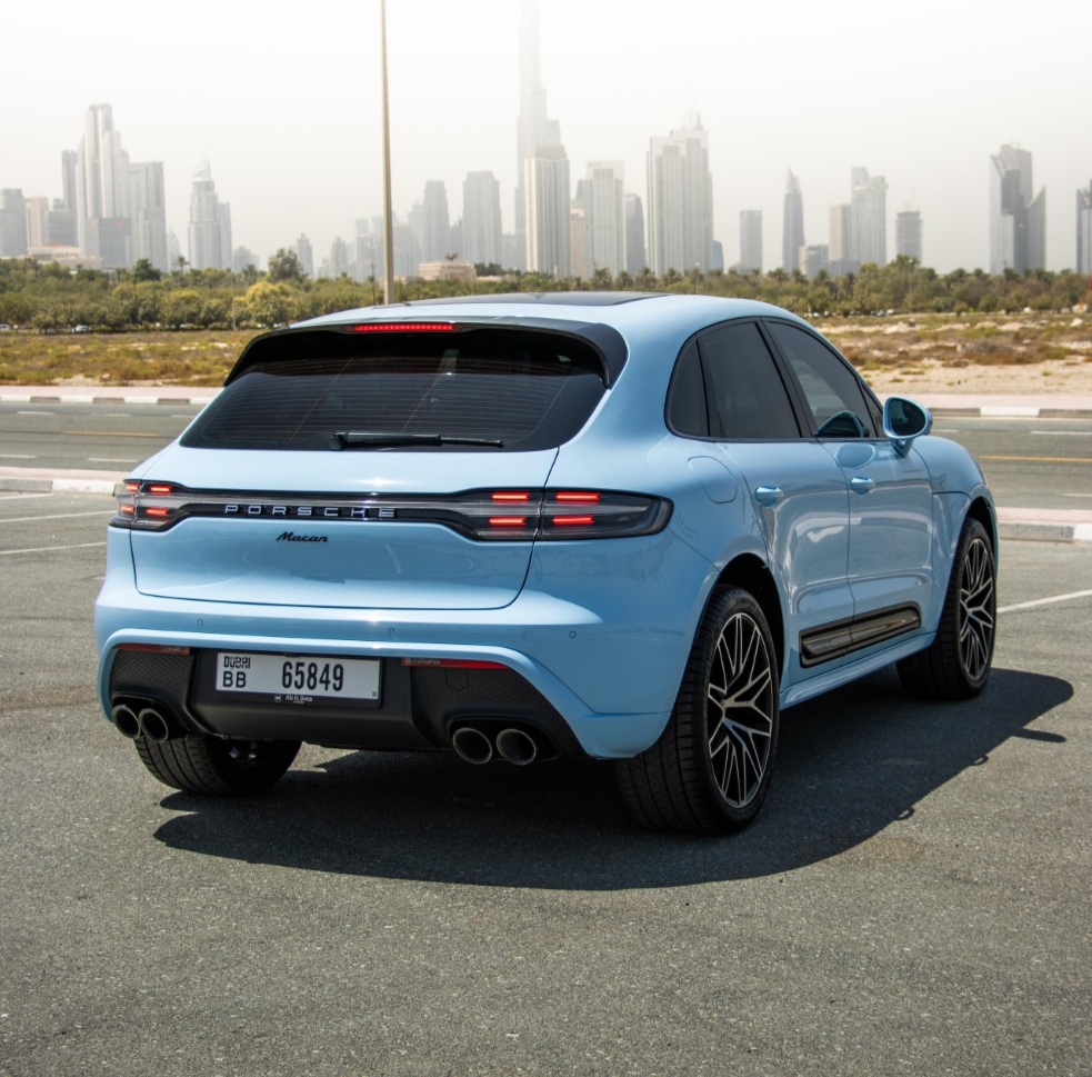 Rent Porsche Mecan BLUE 2023 in Dubai , UAE 