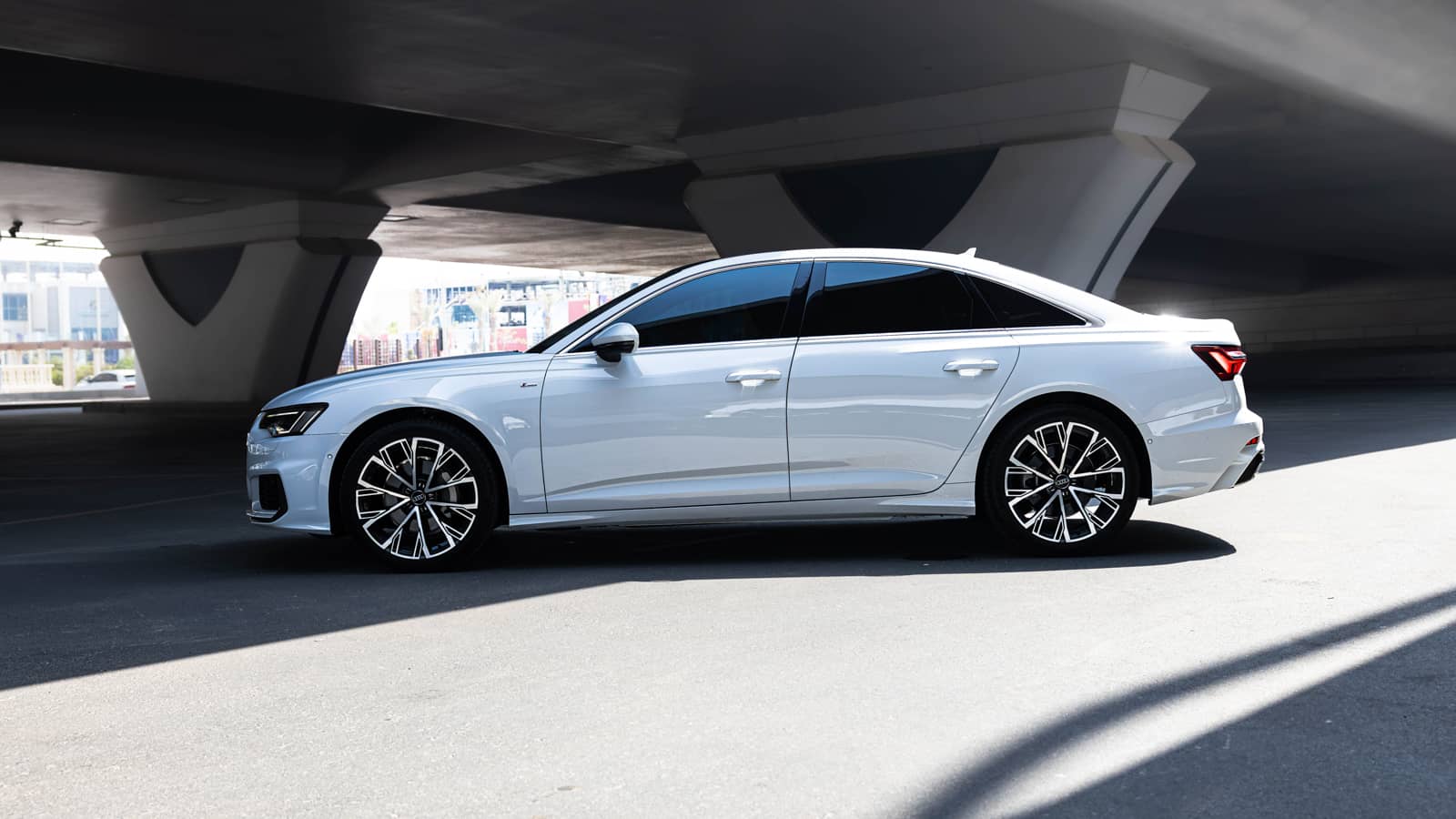 Rent Audi A6 WHITE 2024 in Dubai , UAE 