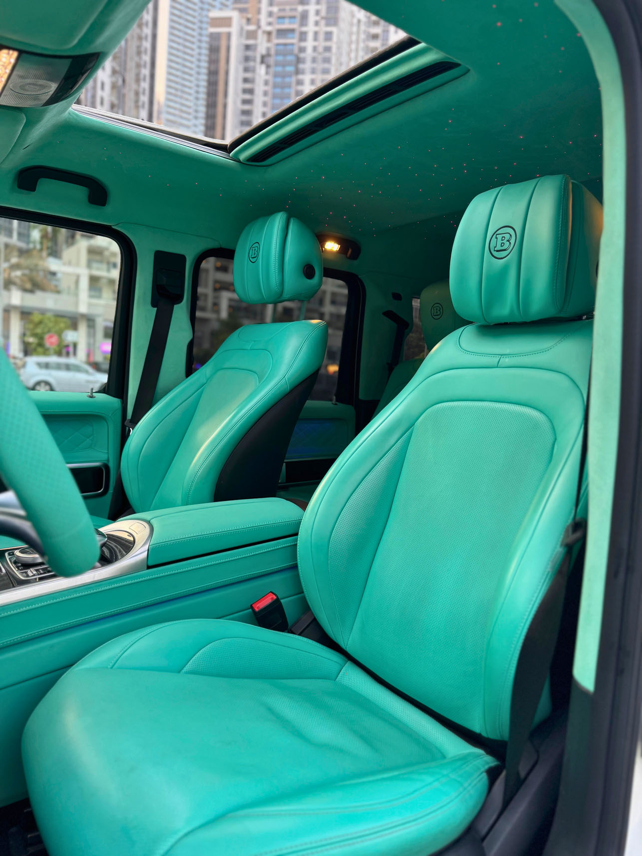 Rent Mercedes-Benz AMG G800 Brabus WHITE 2024 in Dubai , UAE 