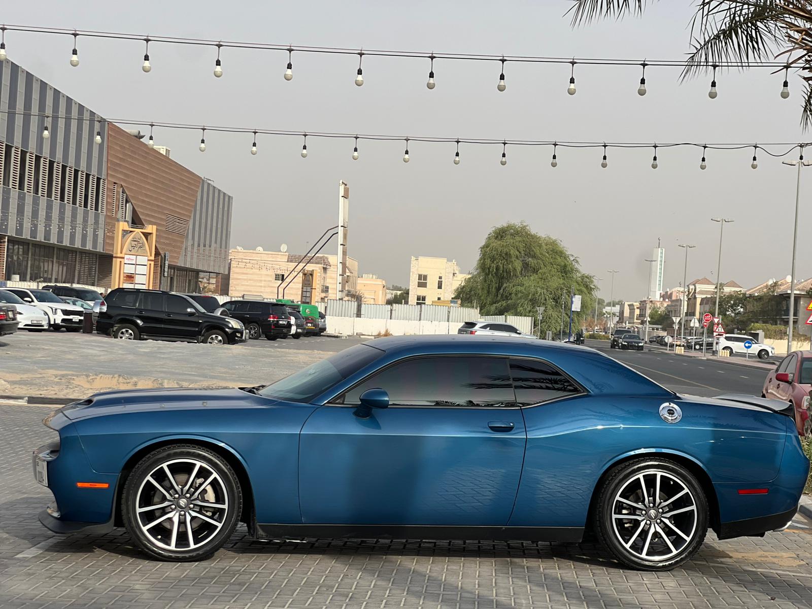Rent Dodge Challenger BLUE 2023 in Dubai , UAE 