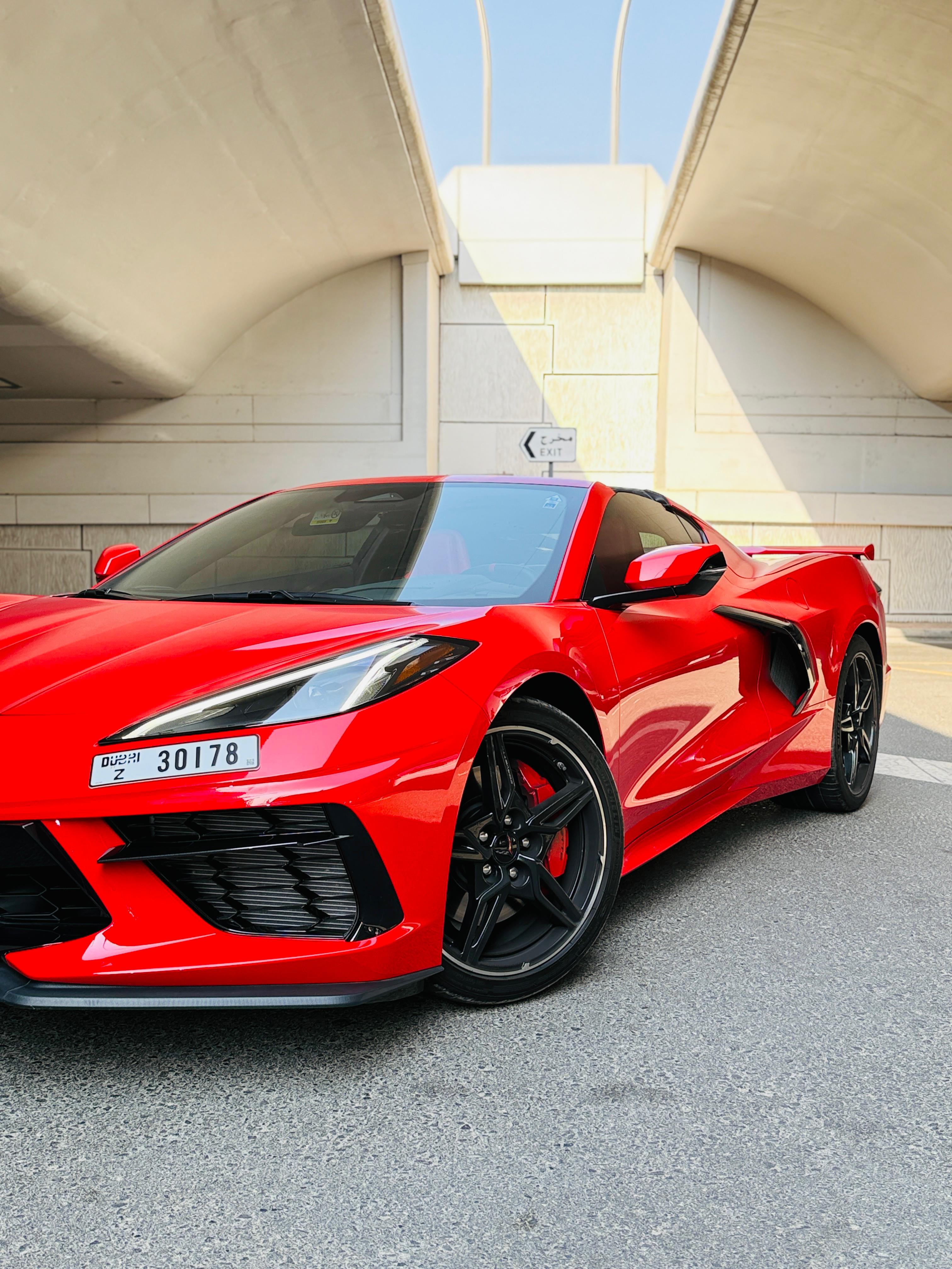 Rent Chevrolet Corvette RED 2025 in Dubai , UAE 