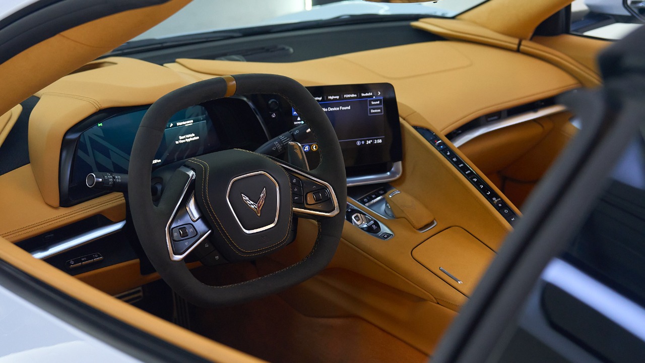 Rent Chevrolet Corvette WHITE 2023 in Dubai , UAE 