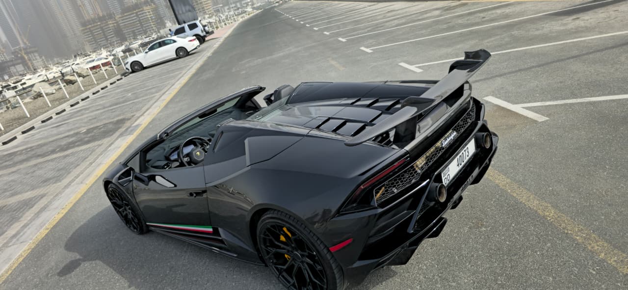 Rent Lamborghini Huracan BLACK 2022 in Dubai , UAE 