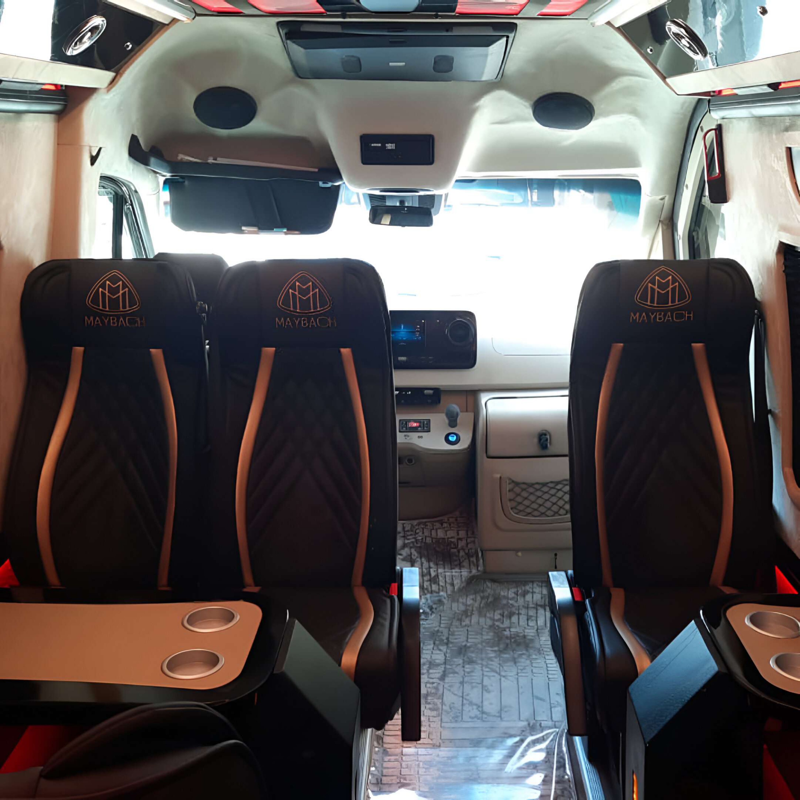 Rent Maybach Sprinter 16 Seater BLACK 2025 with chauffeur in Dubai , UAE 