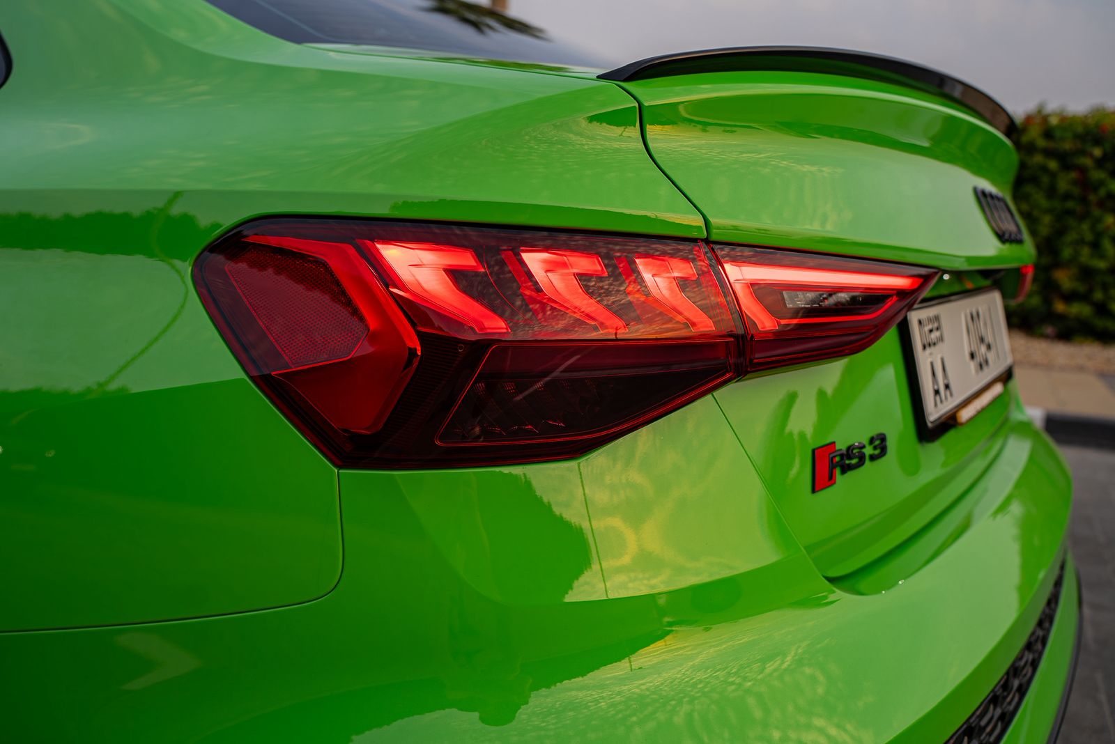 Rent Audi Rs3 GREEN  in Dubai , UAE 