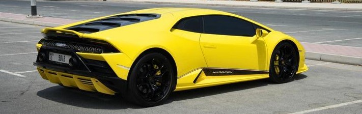 Rent Lamborghini Huracan YELLOW 2022 in Dubai , UAE 