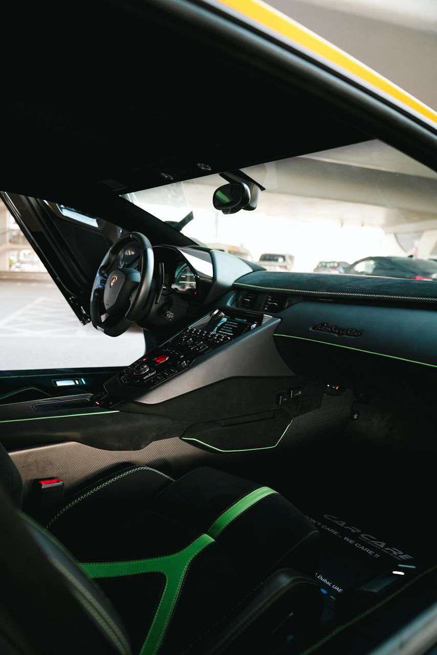 Rent Lamborghini Aventador YELLOW 2022 in Dubai , UAE 