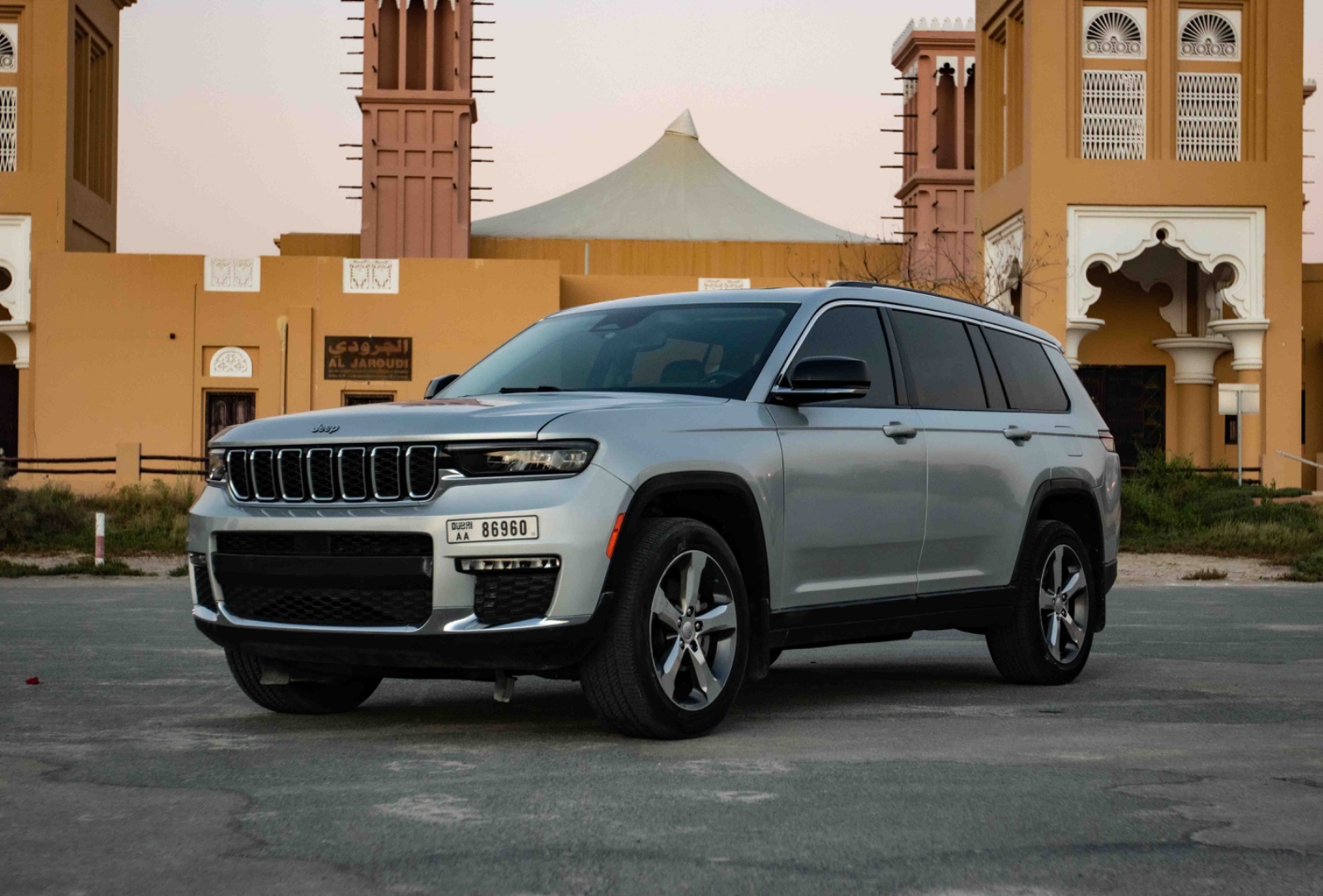 Rent Jeep Grand cherokee  Silver 2025 in Dubai , UAE 